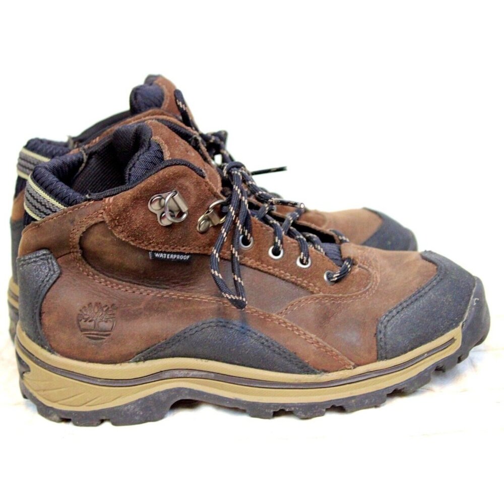 Timberland Kids Hiking Boot Brown Ankle Boys Sz 2 Camping Outdoor